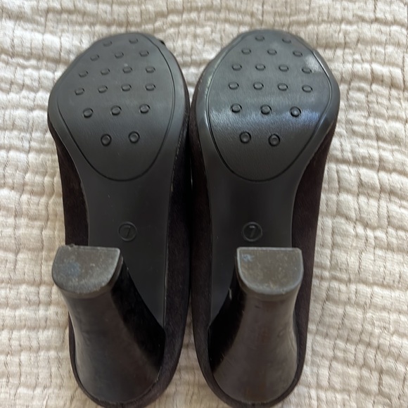 🌹Mossimo Suede Leather Chocolate Brown Heels NWOT - Picture 7 of 7